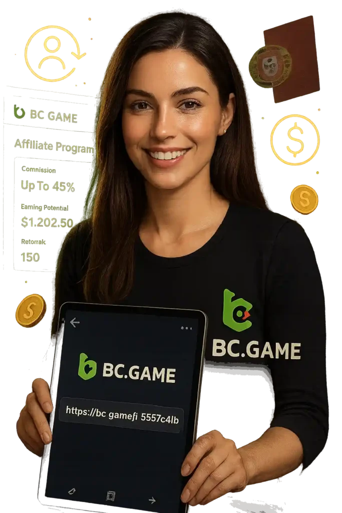 O programa de afiliados da BC.Game oferece a oportunidade de obter renda passiva.