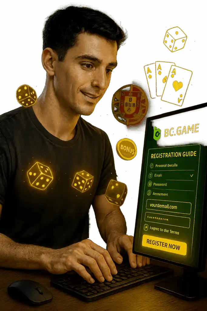 Como Fazer o Registo no BC.Game: Guia Passo a Passo (com Imagens)